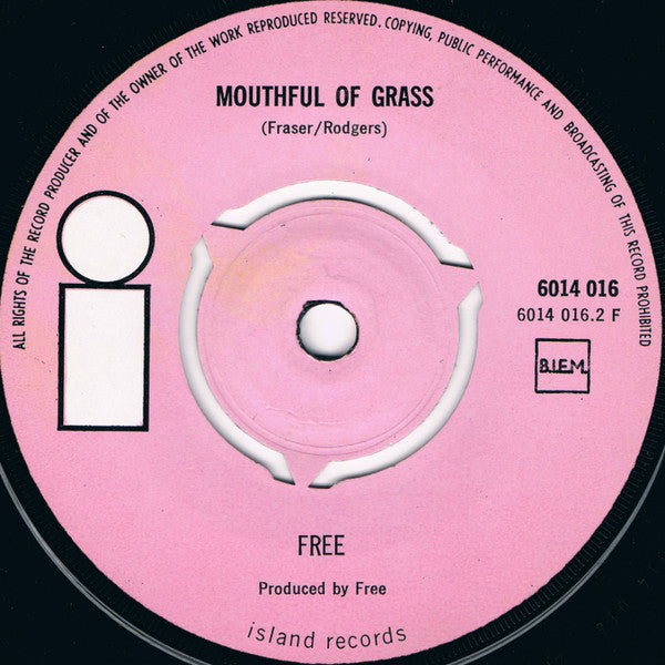 Free : All Right Now (7", Single, 3-P)