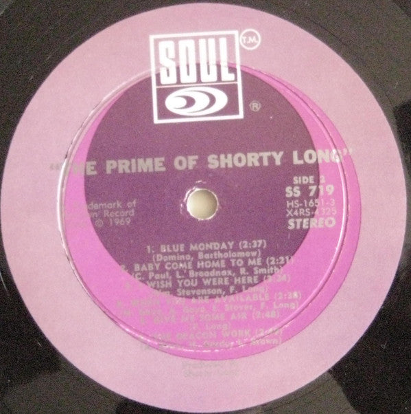 Shorty Long (2) : The Prime Of Shorty Long (LP, Album, Hol)