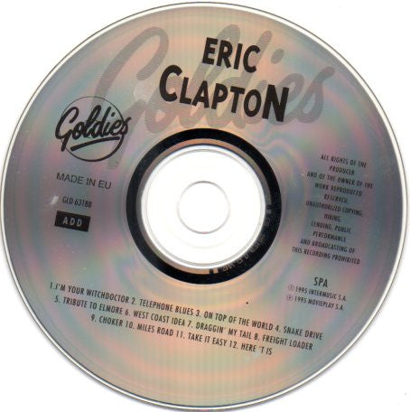 Eric Clapton : Early Greatest (CD, Comp)