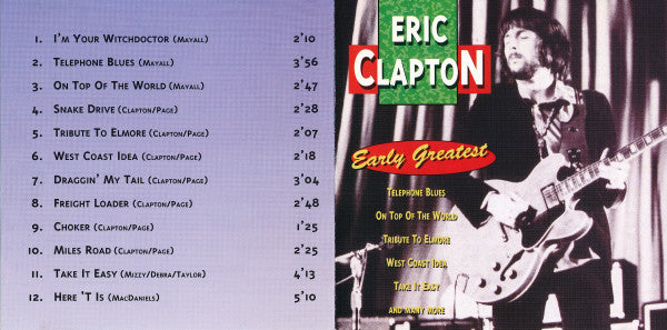 Eric Clapton : Early Greatest (CD, Comp)