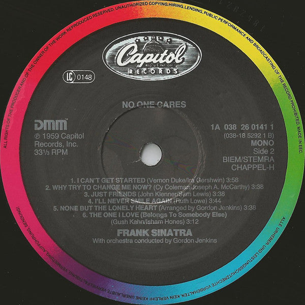 Frank Sinatra : No One Cares (LP, Album, Mono, DMM)