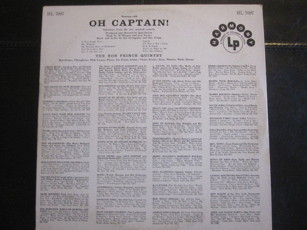 The Bob Prince Quintet : Dancing With Oh Captain! (LP, Album)