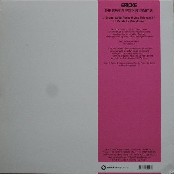 Erick E : The Beat Is Rockin' (Part 2) (12")