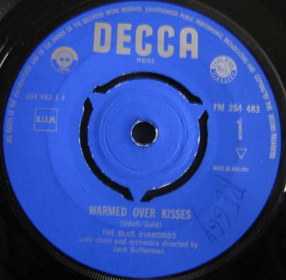 The Blue Diamonds : Warmed Over Kisses (7", Single)