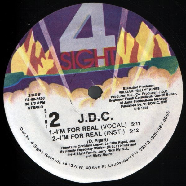 J.D.C. : Live And Down (12")