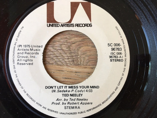 Ted Neeley : Don't Let It Mess Your Mind / Paradise (7")