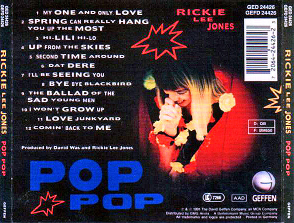Rickie Lee Jones : Pop Pop (CD, Album)