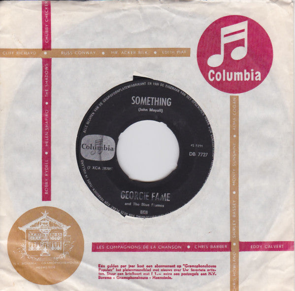 Georgie Fame & The Blue Flames : Something (7", Single)