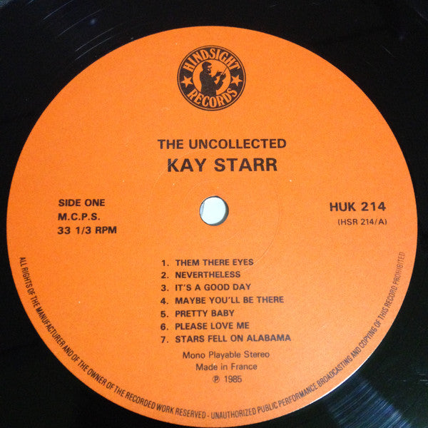 Kay Starr : The Uncollected Kay Starr In The 1940s - 1947 (LP, Mono)