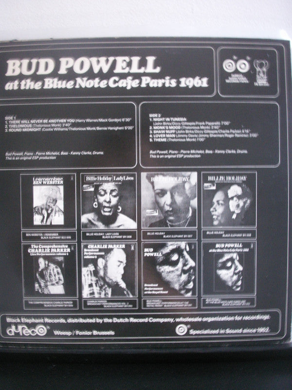 Bud Powell : At The Blue Note Cafe Paris 1961 (LP, Album, RE)