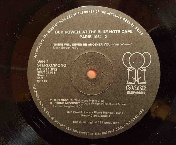 Bud Powell : At The Blue Note Cafe Paris 1961 (LP, Album, RE)