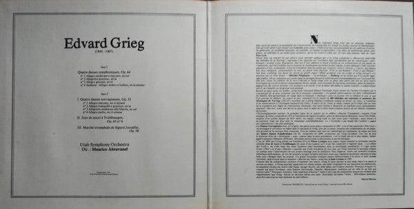 Edvard Grieg, Maurice de Abravanel : Danses Norvégiennes, Danses Symphoniques (LP, Comp)