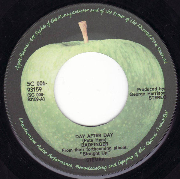 Badfinger : Day After Day (7", Single, No )