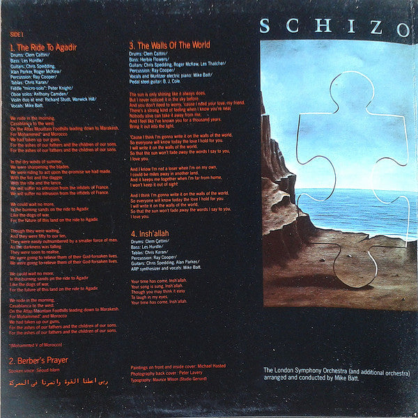 Mike Batt With The London Symphony Orchestra : Schizophonia (LP, Album, Gat)