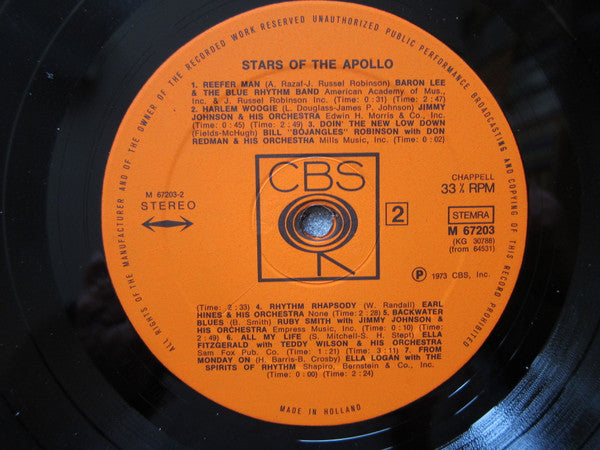 Various : Stars Of The Apollo Theatre (2xLP, Comp, Mono, Gat)