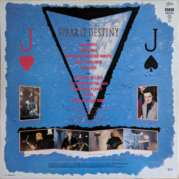 Spear Of Destiny : One Eyed Jacks (LP, Album)