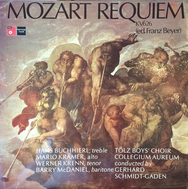 Wolfgang Amadeus Mozart, Tölzer Knabenchor, Collegium Aureum Dir. Gerhard Schmidt-Gaden, Hans Buchhierl, Mario Krämer, Werner Krenn, Barry McDaniel : Requiem KV 626 (LP, Gat)