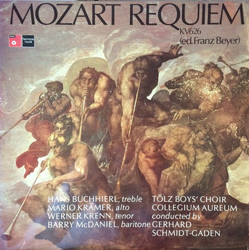 Wolfgang Amadeus Mozart, Tölzer Knabenchor, Collegium Aureum Dir. Gerhard Schmidt-Gaden, Hans Buchhierl, Mario Krämer, Werner Krenn, Barry McDaniel : Requiem KV 626 (LP, Gat)