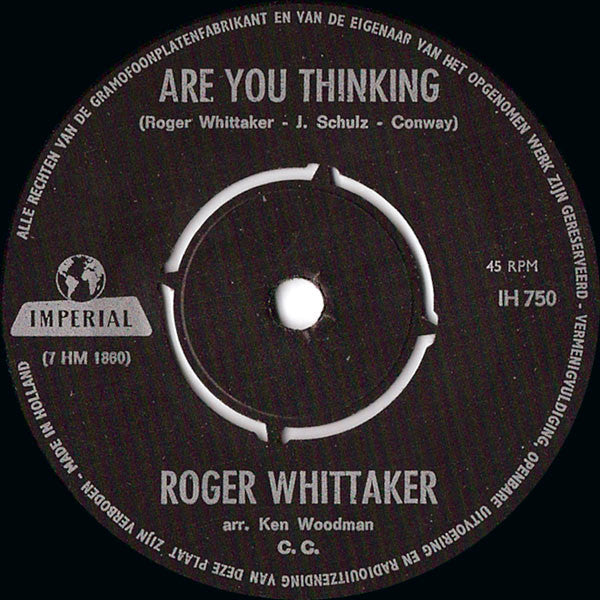 Roger Whittaker : If  I Were A Rich Man (7", Single)