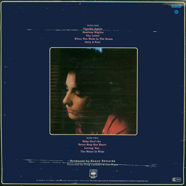 Karla Bonoff : Restless Nights (LP, Album)