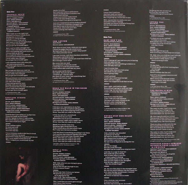 Karla Bonoff : Restless Nights (LP, Album)