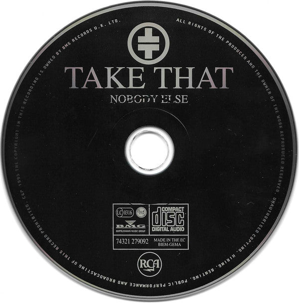 Take That : Nobody Else (CD, Album, Son)