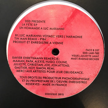 Various : La Fete EP (Un Hommage A Luc Marianni) (12", EP)