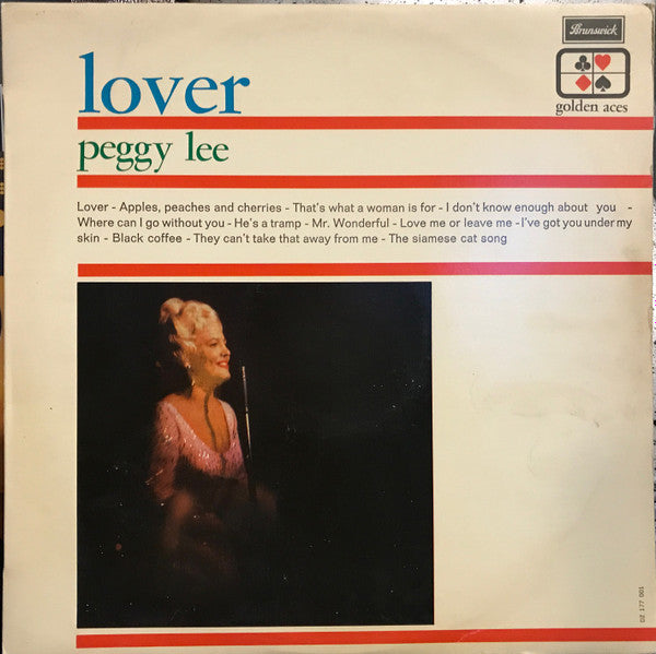 Peggy Lee : Lover (LP, Album, Mono)