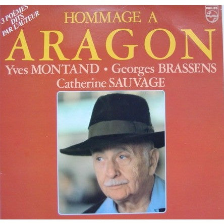 Yves Montand, Georges Brassens, Catherine Sauvage : Hommage à Aragon (LP, Comp)