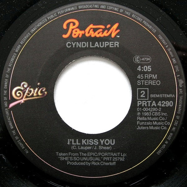 Cyndi Lauper : Time After Time (7", Single, Lar)