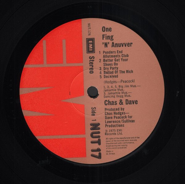 Chas And Dave : One Fing 'N' Anuvver (LP, RE)