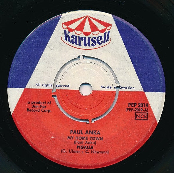 Paul Anka : My Home Town (7", EP)