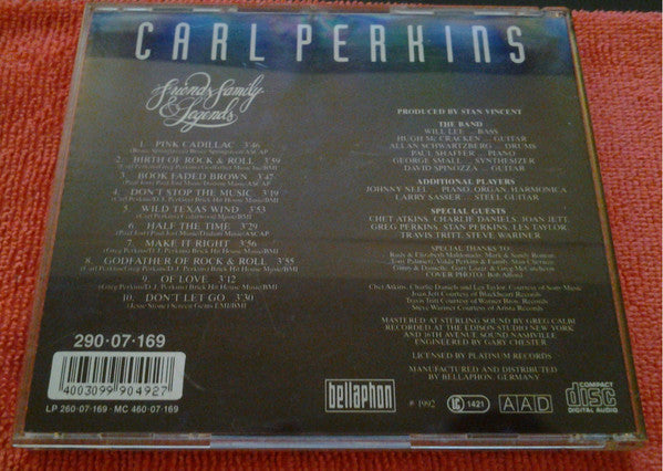 Carl Perkins : Friends Family & Legends (CD, Album)