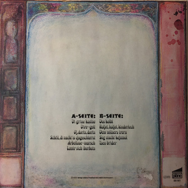 Zupfgeigenhansel : Jiddische Lieder ('ch Hob Gehert Sogn) (LP, Album, Gat)