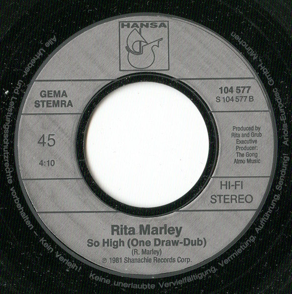 Rita Marley : One Draw (7", Single)