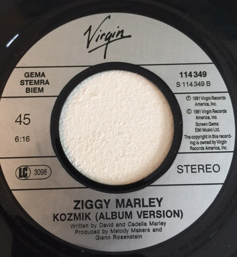 Ziggy Marley And The Melody Makers : Kozmik (7", Single)