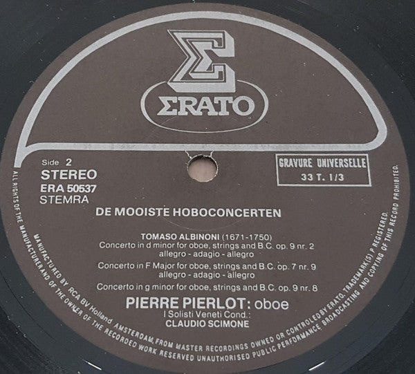 Pierre Pierlot : De Mooiste Hoboconcerten (2xLP, Album, Comp)