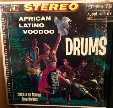 Choco & His Mafimba Drum Rhythms : African Latino Voodoo Drums (LP, Album)