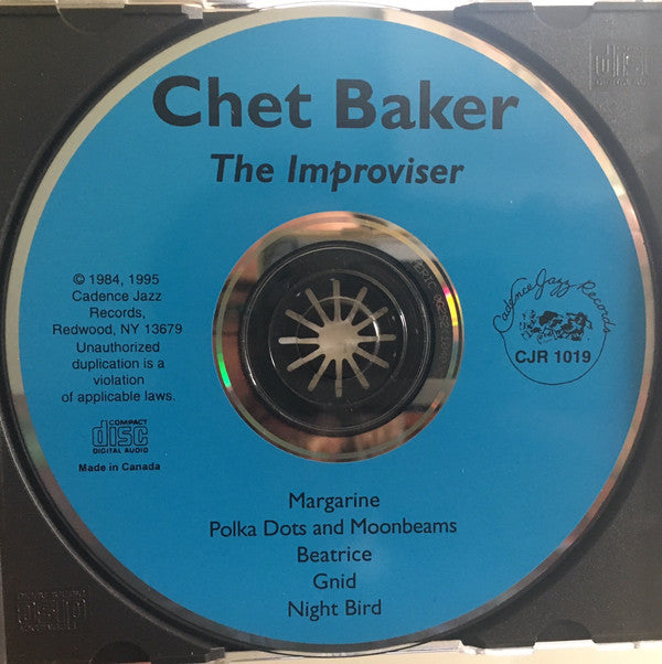 Chet Baker : The Improviser (CD, Album)