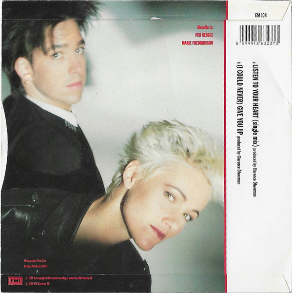 Roxette : Listen To Your Heart (7", Single, Pap)
