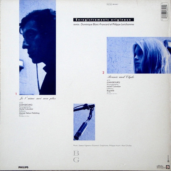 Brigitte Bardot - Serge Gainsbourg : Je T'aime Moi Non Plus (12", Maxi)
