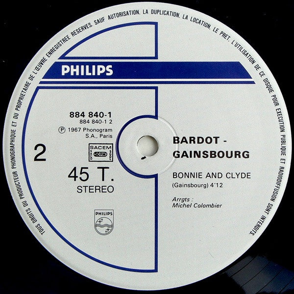 Brigitte Bardot - Serge Gainsbourg : Je T'aime Moi Non Plus (12", Maxi)