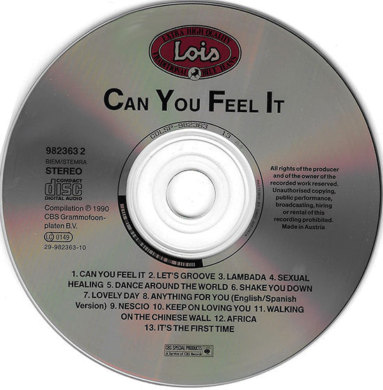 Various : Can You Feel It  (CD, Comp, Promo)