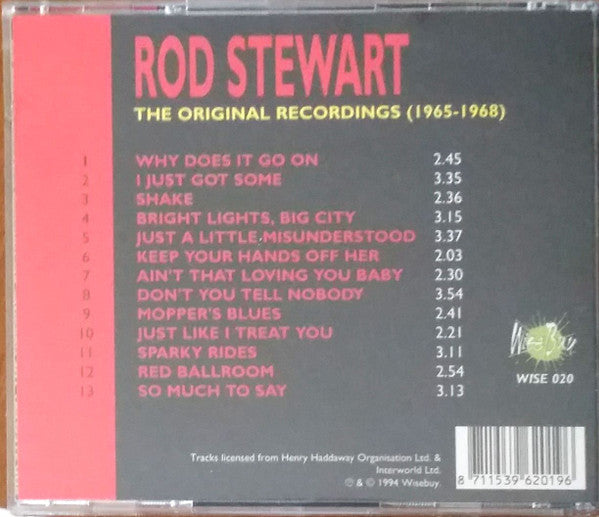 Rod Stewart : The Original Recordings 1965-1968 (CD, Comp)