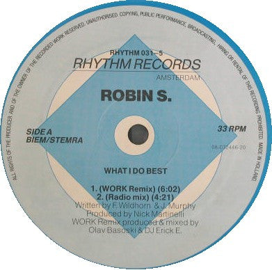 Robin S. : What I Do Best / Show Me Love (12")