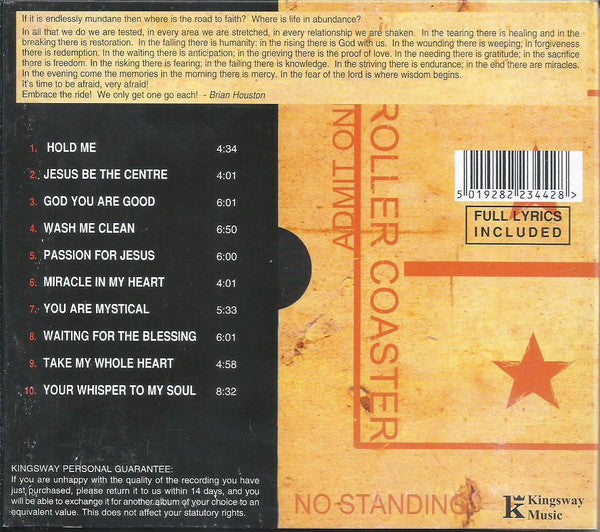 Brian Houston : Roller Coaster Live (CD, Album)
