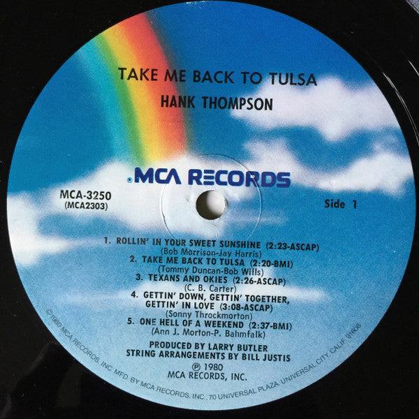 Hank Thompson : Take Me Back To Tulsa (LP, Album)
