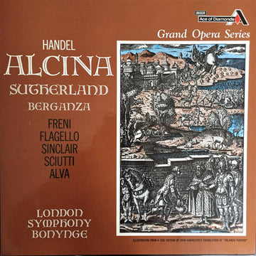 Georg Friedrich Händel, Joan Sutherland, Teresa Berganza, Mirella Freni, Ezio Flagello, Monica Sinclair, Graziella Sciutti, Luigi Alva, London Symphony Orchestra, Richard Bonynge : Alcina (3xLP, RE + Box)