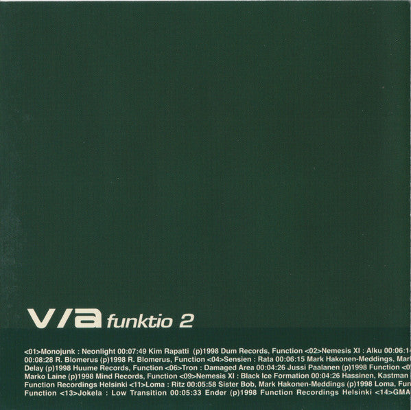 Various : Funktio 2 (CD, Comp)