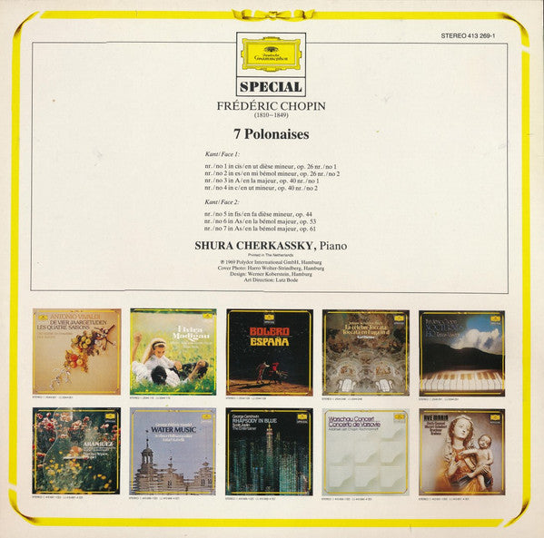 Frédéric Chopin - Shura Cherkassky : 7 Polonaises (LP, Album, RE)